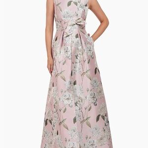 Kay Unger Pink Pearl Floral dress 16 petite {5’3}